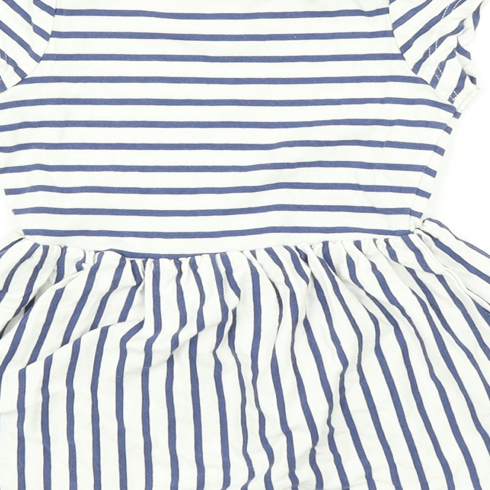 Brand and care label for George girls’ multicoloured striped a-line, size 12-18, months
