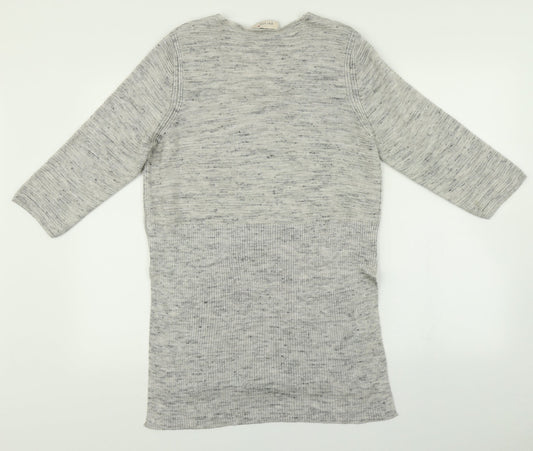 Womens UK Size 8 M&S Grey Pullover Jumper