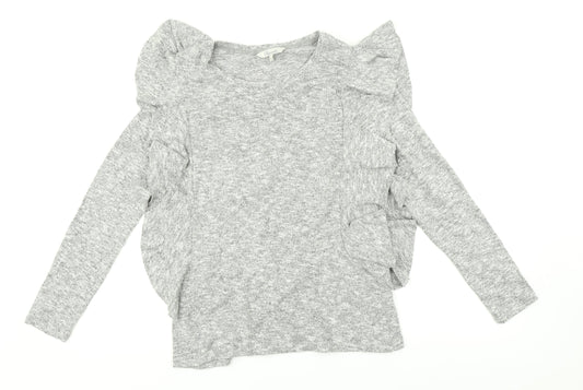 Womens UK Size 12 Peacocks Grey Pullover Jumper