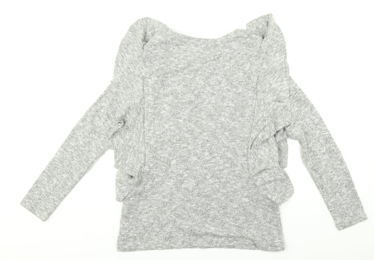 Womens UK Size 12 Peacocks Grey Pullover Jumper