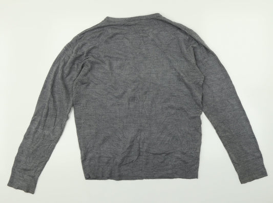 Cedar Wood State Mens Grey Pullover Jumper Size M