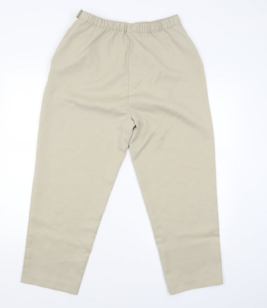 Slimmia Womens Beige Trousers Size 16 L24 in