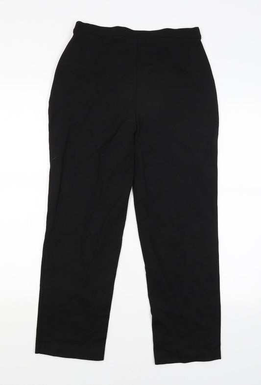 Classic Womens Black Jegging Trousers Size 10 L25 in