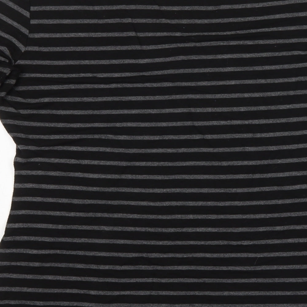 Womens UK Size Max Studio Black Basic T-Shirt