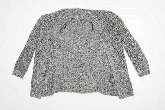 Womens UK Size 8 Preworn Grey Cardigan Jumper