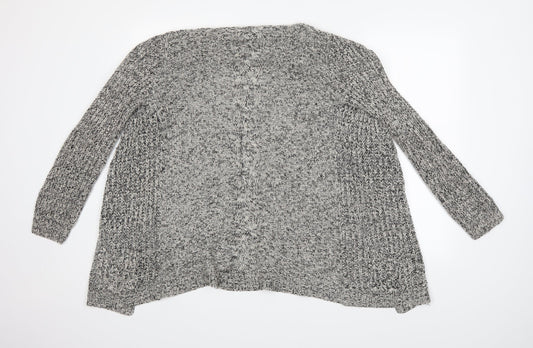 Womens UK Size 8 Preworn Grey Cardigan Jumper