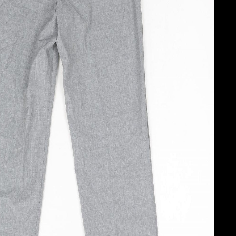 Womens UK Size 10 M&S Regular Fit Grey Trousers