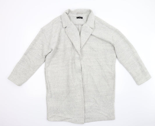 Womens UK Size 16 F&F Grey Overcoat