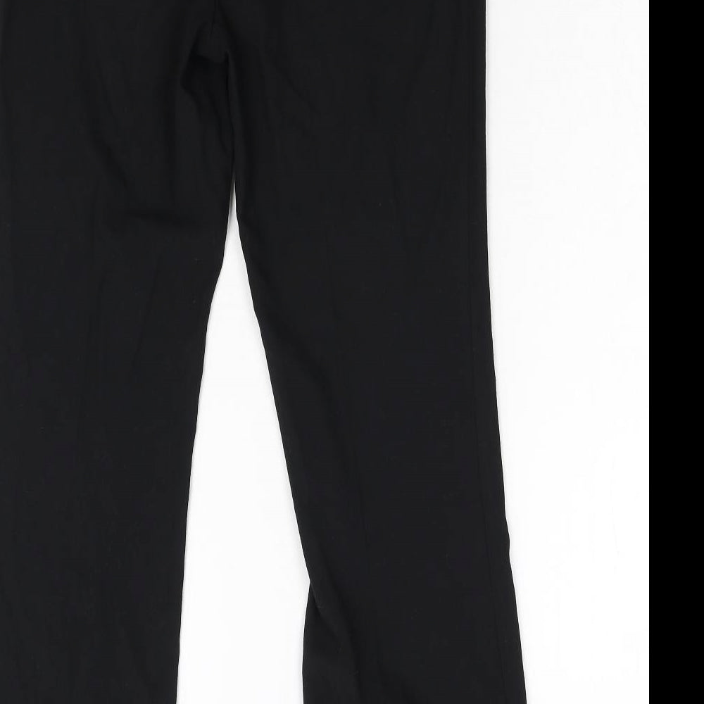 Womens UK Size 12 M&S Regular Fit Black Trousers