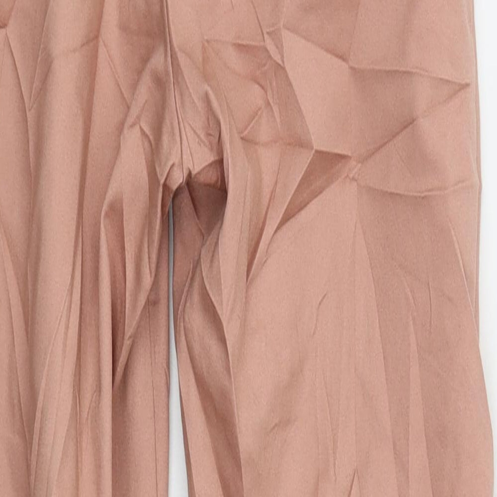 Womens UK Size 4 H&M Regular Fit Pink Trousers