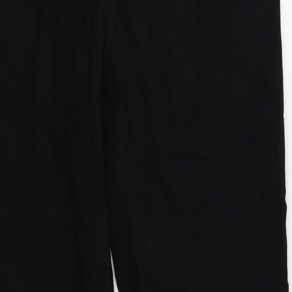 M&S Womens Black Trousers Size 12 L28 in