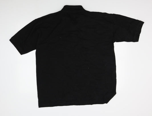 Orn Mens Black Polo Size XL