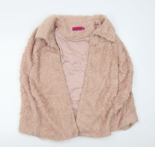 Womens UK Size 14 Boohoo Pink Gilet
