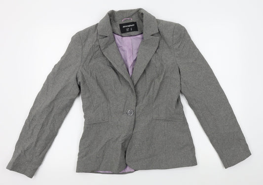 Womens UK Size 12 Atmosphere Regular Grey Blazer