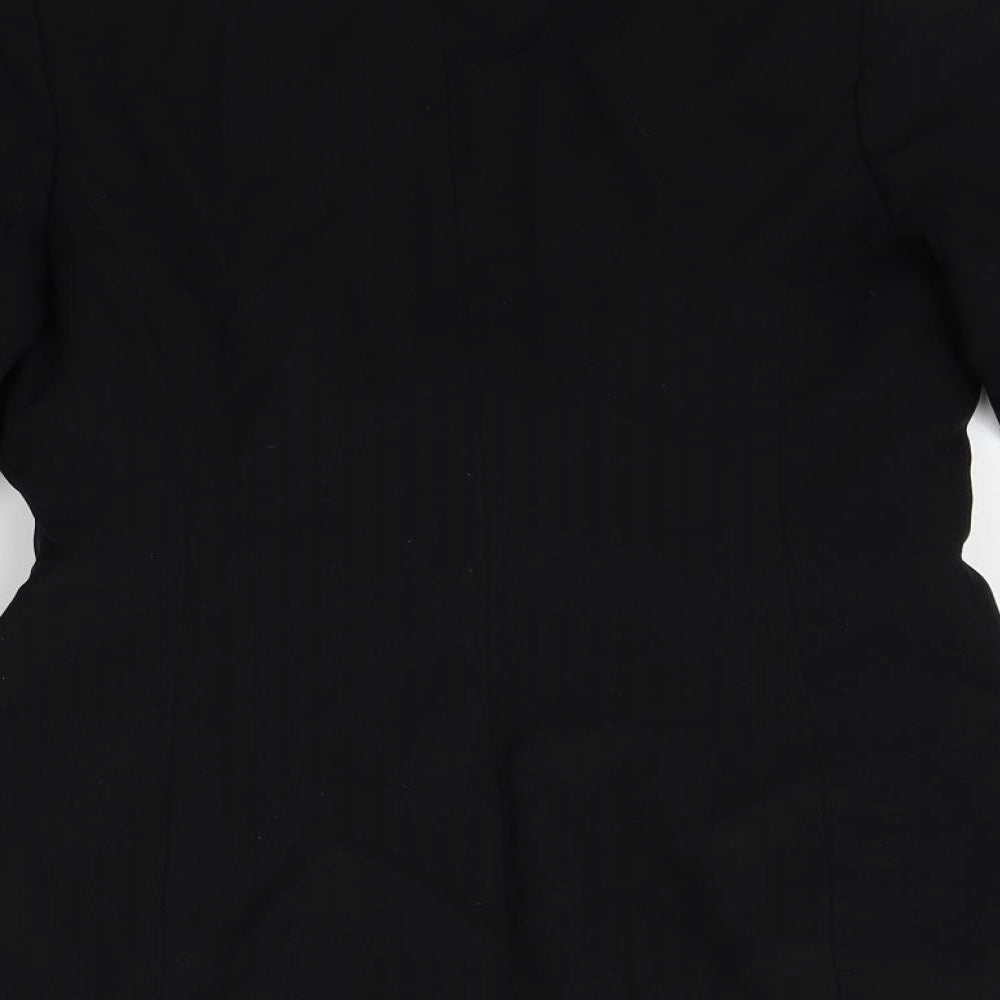Brand and care label for Atmosphere women’s black jacket blazer, size UK 8