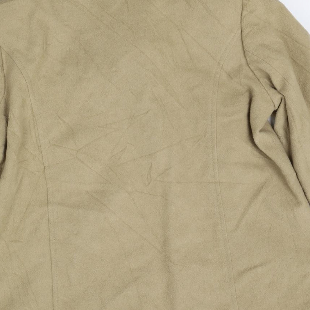 Womens UK Size 14 M&S Beige Overcoat