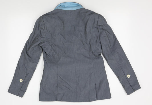 Topshop Womens Grey Jacket Blazer Size 10