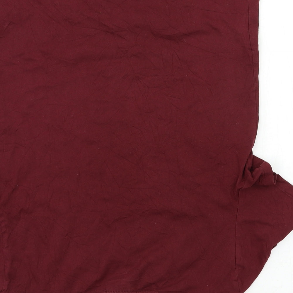 Womens UK Size 8 Topshop Pink Basic T-Shirt