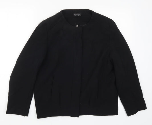 Womens UK Size 10 Topshop Black Jacket