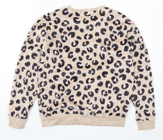 Marks and Spencer Girls Pink Animal Print Top Pyjama Top Size 11-12 Years