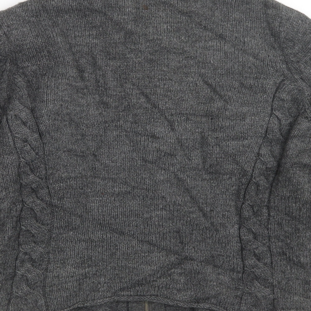 Marks and Spencer Womens Grey Knit Jacket Size 16
