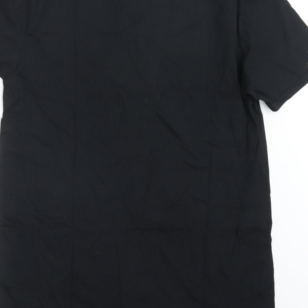Mens UK Size M Gildan Black T-Shirt