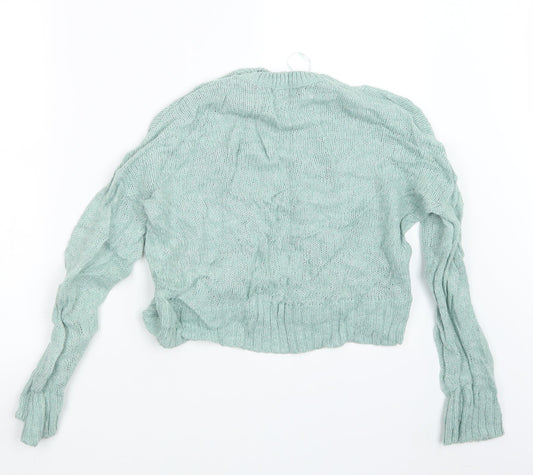 Womens UK Size S New Look Green Pullover Jumper