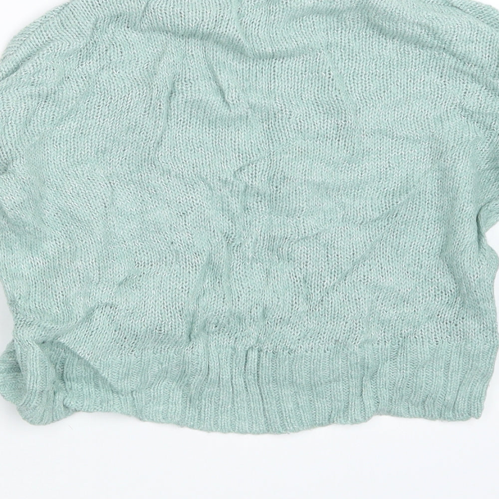 Womens UK Size S New Look Green Pullover Jumper