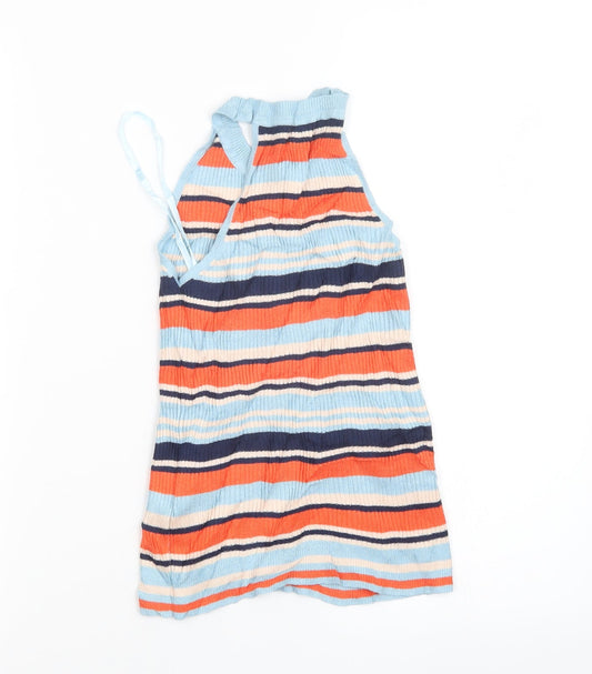 Atmosphere Womens Blue Striped Pullover Jumper Size 8