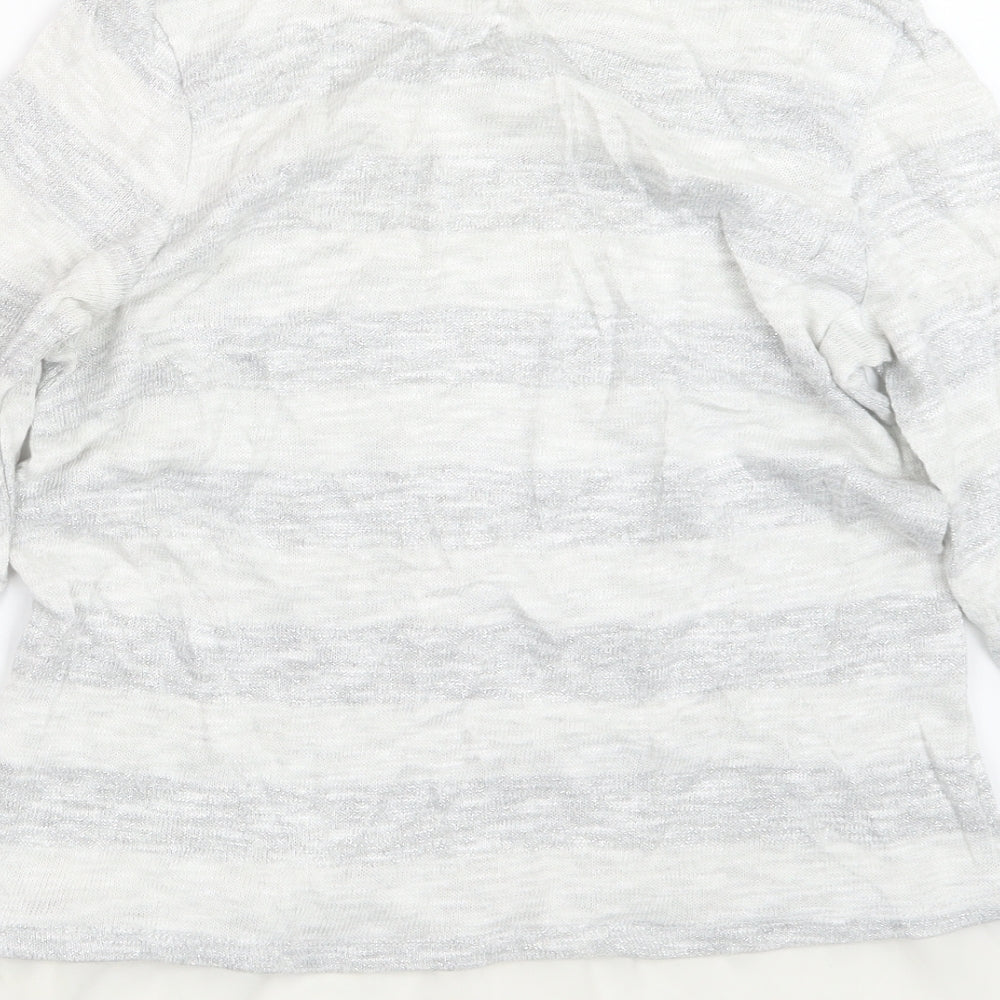 George Womens Grey Knit Pullover Jumper Size 14