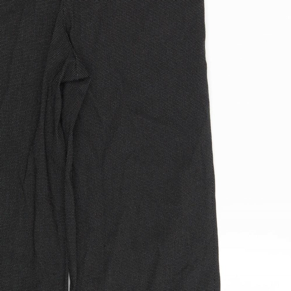 Womens UK Size 12 NEXT Regular Fit Dress Pants Black Trousers