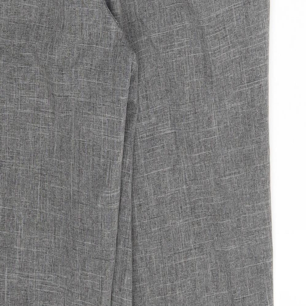 Mens UK Size 34 in M&S Regular Fit Grey Trousers