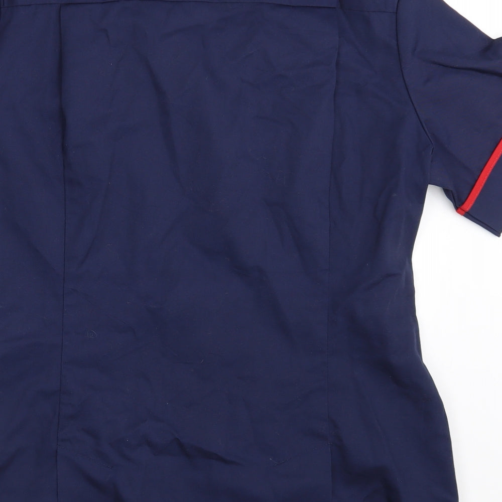 Alexandra Womens Blue Shirt Dress One Size