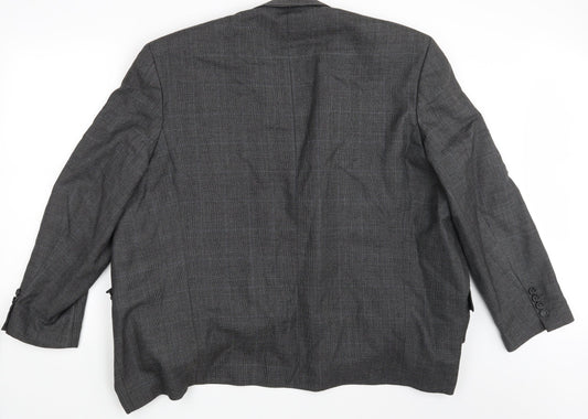 Bogart Mens Grey Check Jacket Blazer One Size