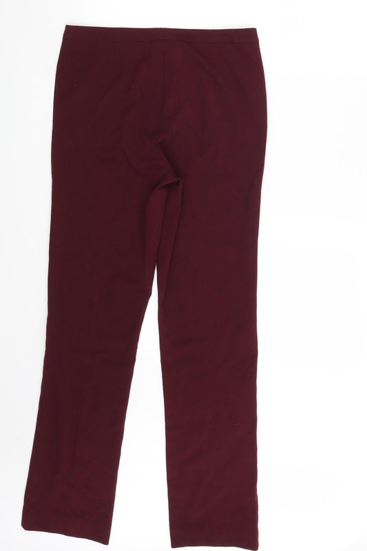 Womens UK Size 10 Epilogue Regular Fit Dress Pants Purple Trousers