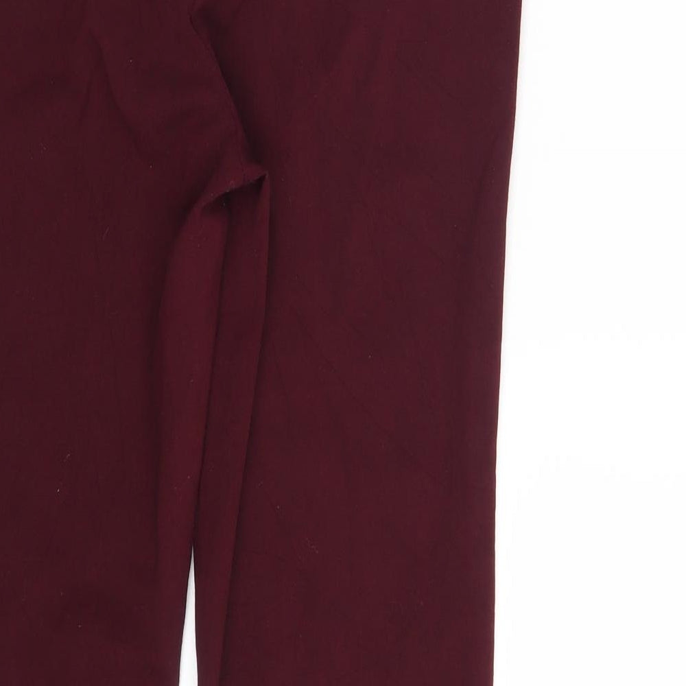 Womens UK Size 10 Epilogue Regular Fit Dress Pants Purple Trousers