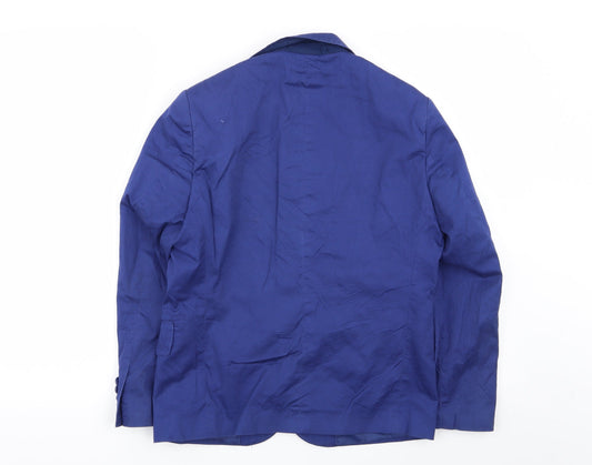 monday Womens Blue Jacket Blazer Size 12
