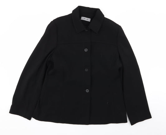 Womens UK Size 16 AMARANTO Regular Black Blazer