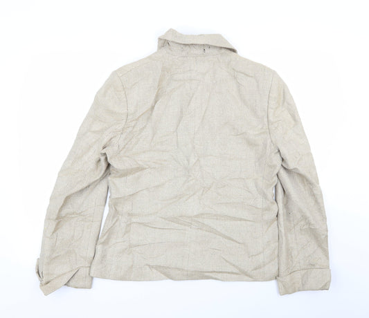 Mark Shale Womens Beige Jacket Blazer Size 10