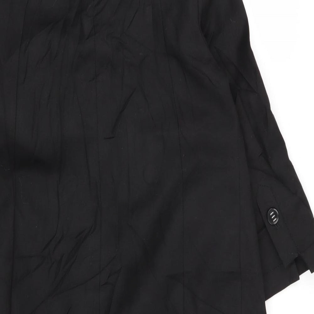 Womens UK Size 8 Signature Black Overcoat