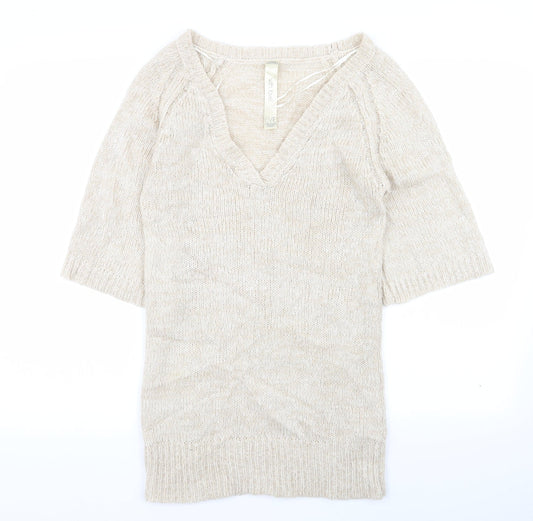 Womens UK Size 10 evie Beige Pullover Jumper