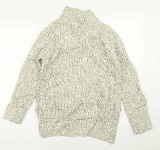 Womens UK Size XS Brave Soul Beige Pullover Jumper