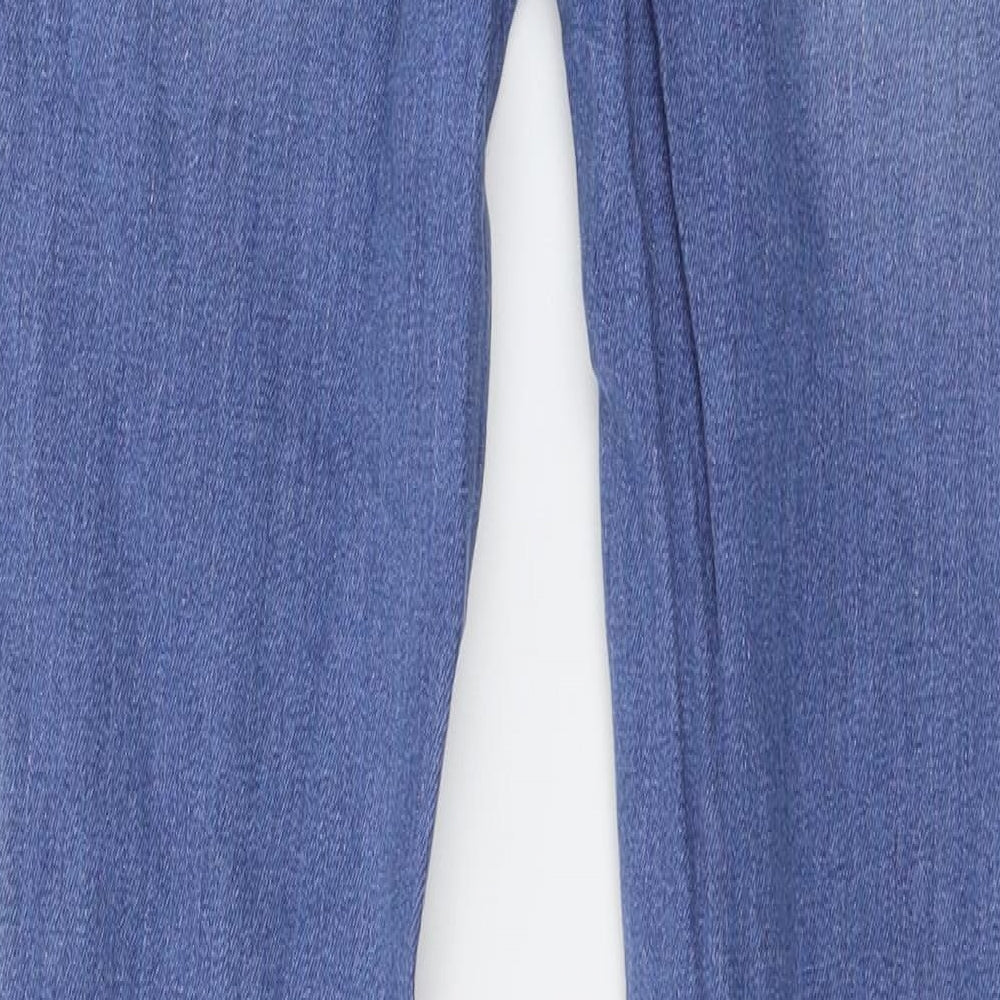 Boohoo Womens Blue Denim Skinny Jeans Size 8 L34 in