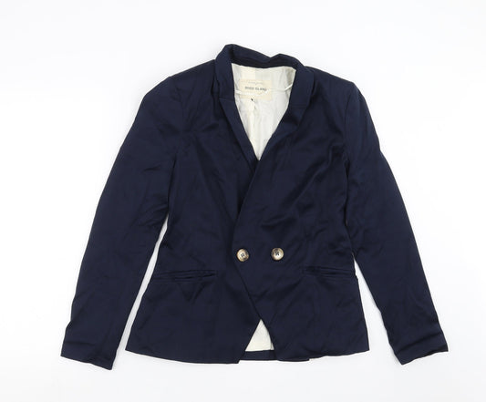 Womens UK Size 10 River Island Regular Blue Suit Jacket