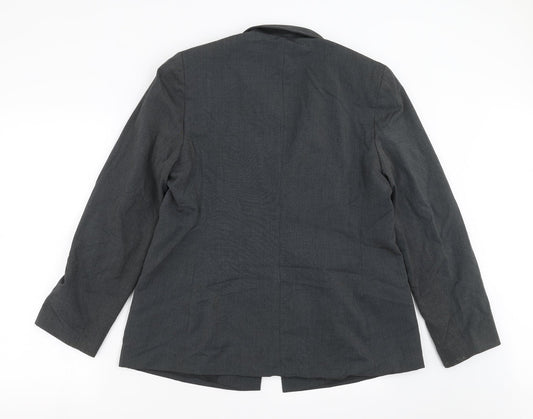NEXT Womens Grey Jacket Suit Jacket Size 16