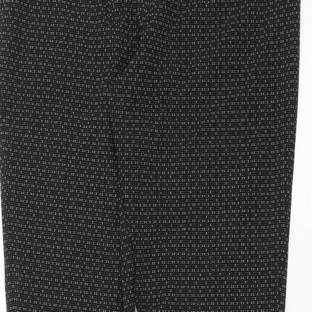 Womens UK Size 12 NEXT Regular Fit Black Trousers