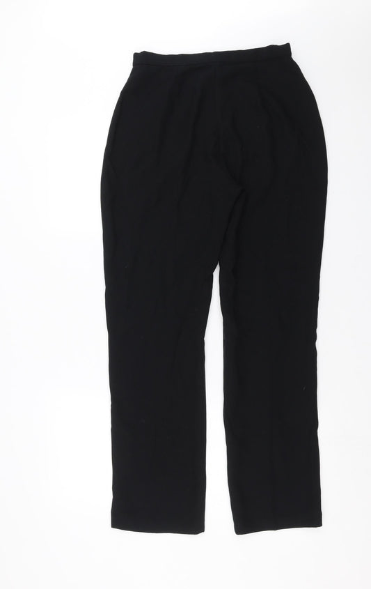EM designs Womens Black Trousers Size 12 L31 in