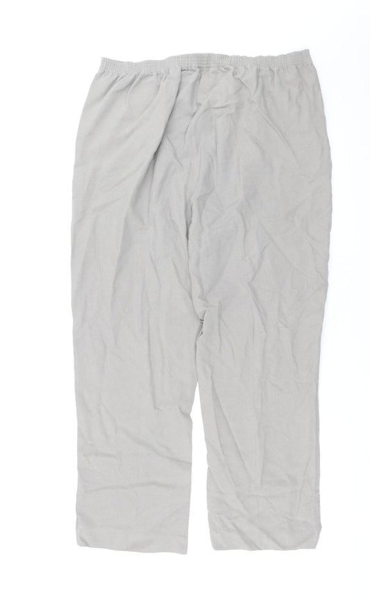 Bonmarché Womens Grey Trousers Size 18 L27 in