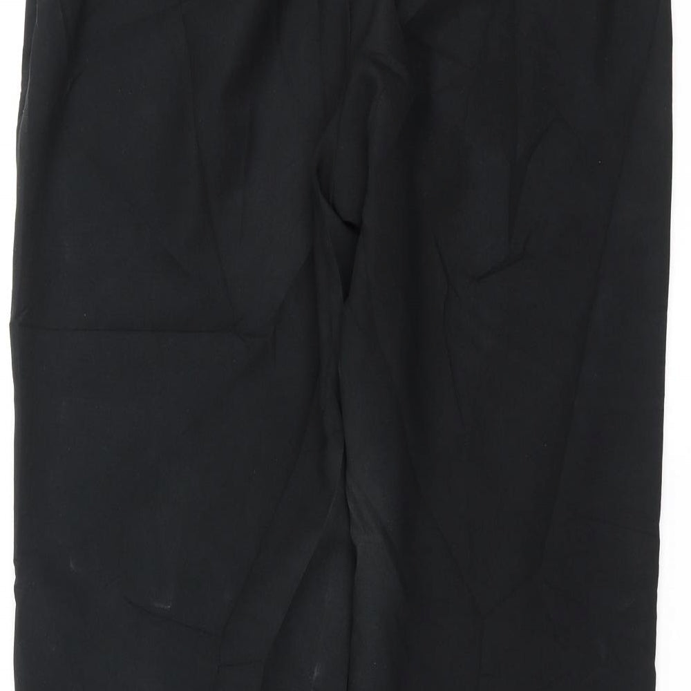 Womens UK Size 14 Marks and Spencer Regular Fit Black Trousers
