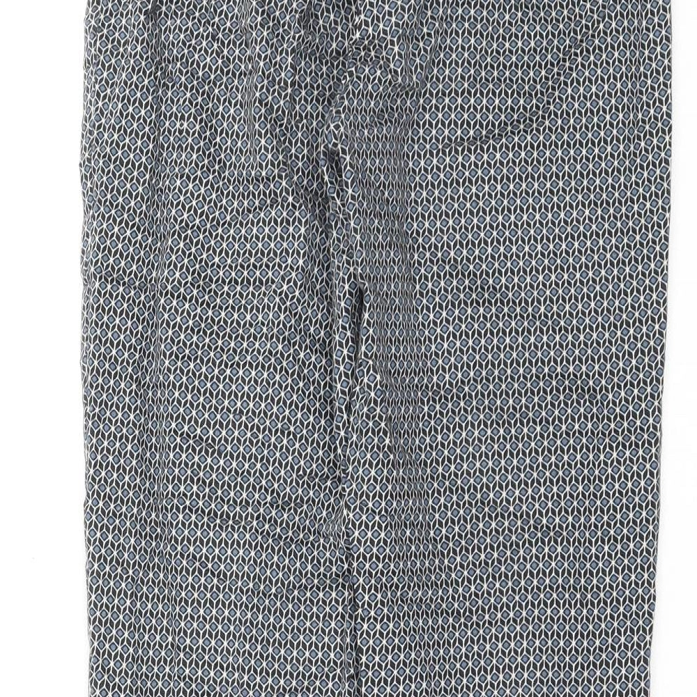 Womens UK Size 8 H&M Slim Fit Blue Trousers